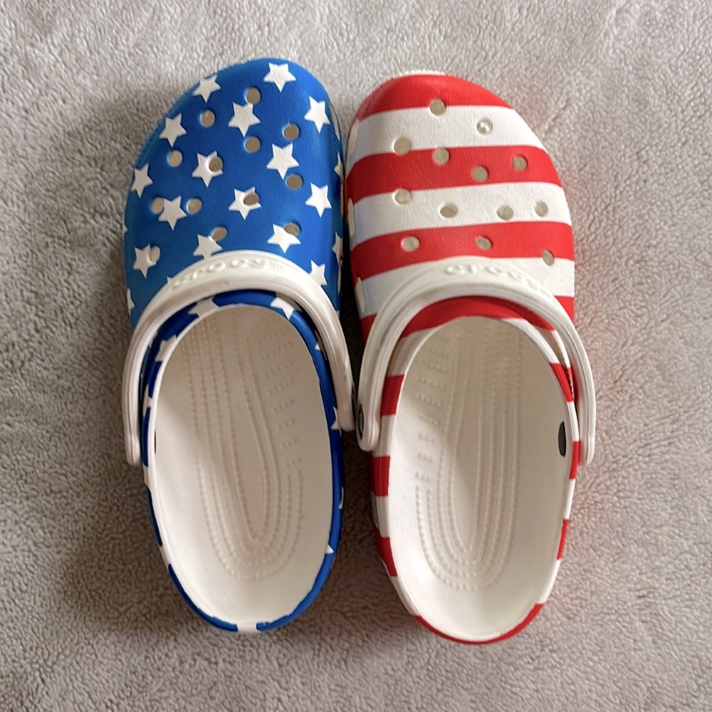 American Flag Crocs